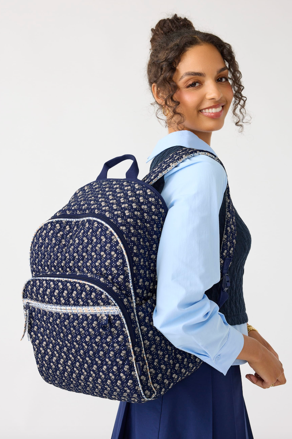 Bancroft Backpack-Rachel Ditsy Peacoat