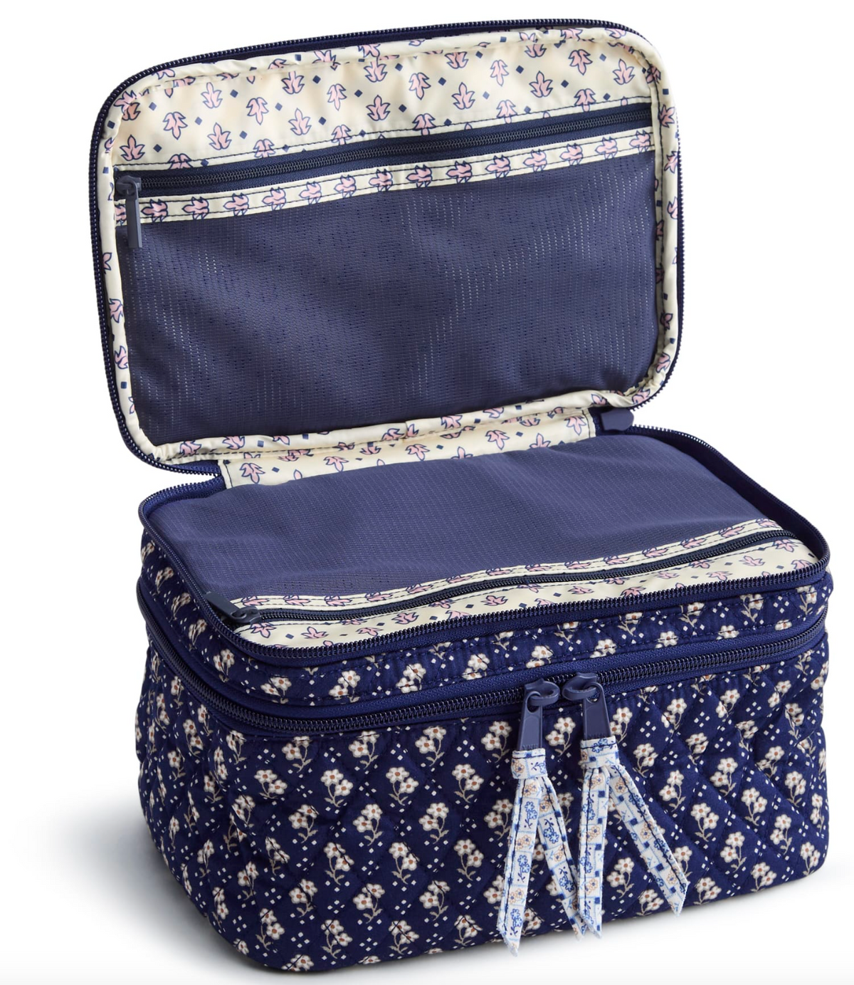 Brush Up Cosmetic Case-Rachel Ditsy Peacoat