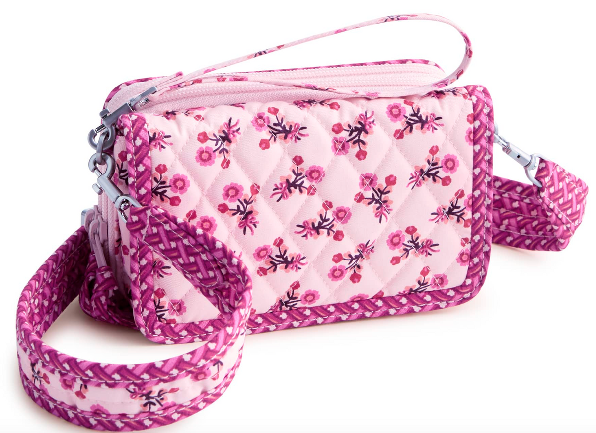 Carlow All in One Crossbody- Melissa Ditsy Pink