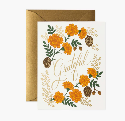Grateful Harvest Thanksgiving Card