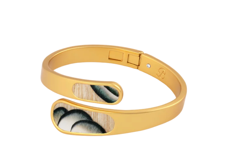 Bezel Hinge Cuff - Lainey
