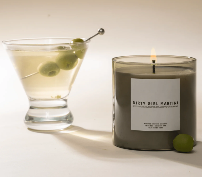 Dirty Girl Martini | Poured New York- 10 OZ Soy Coconut Wax Candle