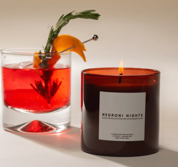 Negroni Nights | Poured New York- 10 OZ Soy Coconut Wax Candle