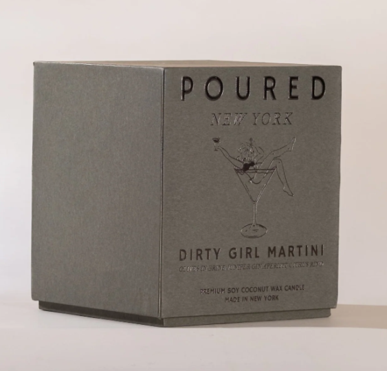 Dirty Girl Martini | Poured New York- 20 OZ Soy Coconut Wax Candle