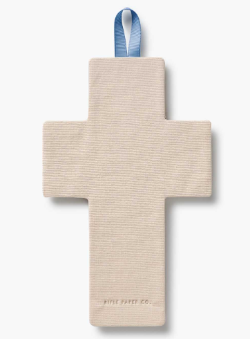 Rosette Embroidered Cross