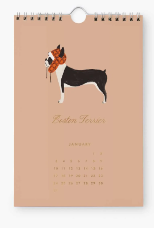 2027 Dog of the Month Kitchen Calendar