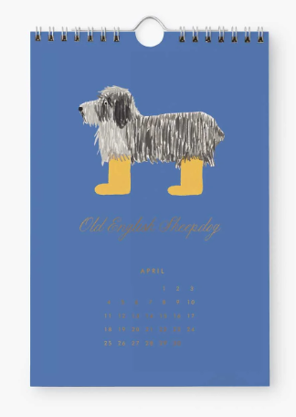 2027 Dog of the Month Kitchen Calendar