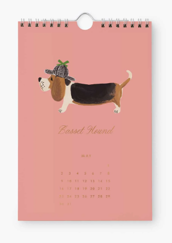 2027 Dog of the Month Kitchen Calendar