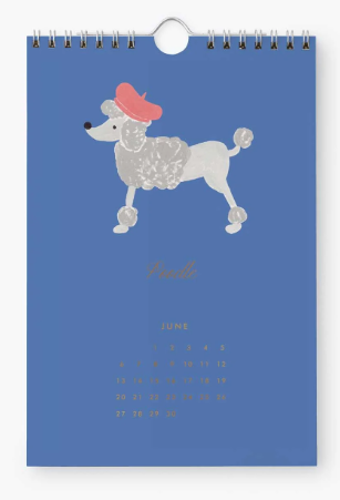 2027 Dog of the Month Kitchen Calendar