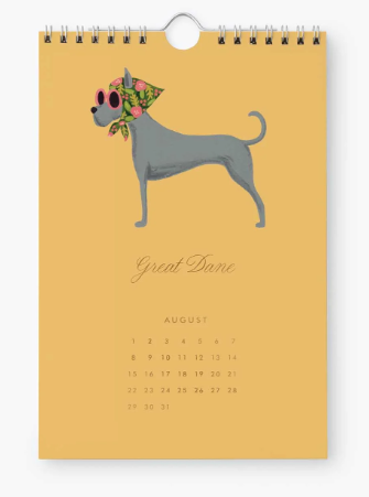 2027 Dog of the Month Kitchen Calendar