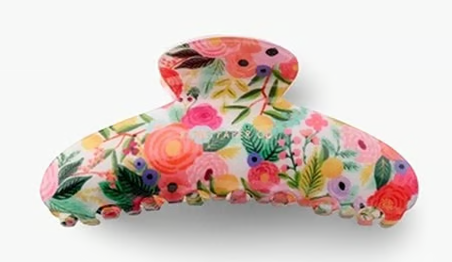 Large Claw Clip- Garden Party