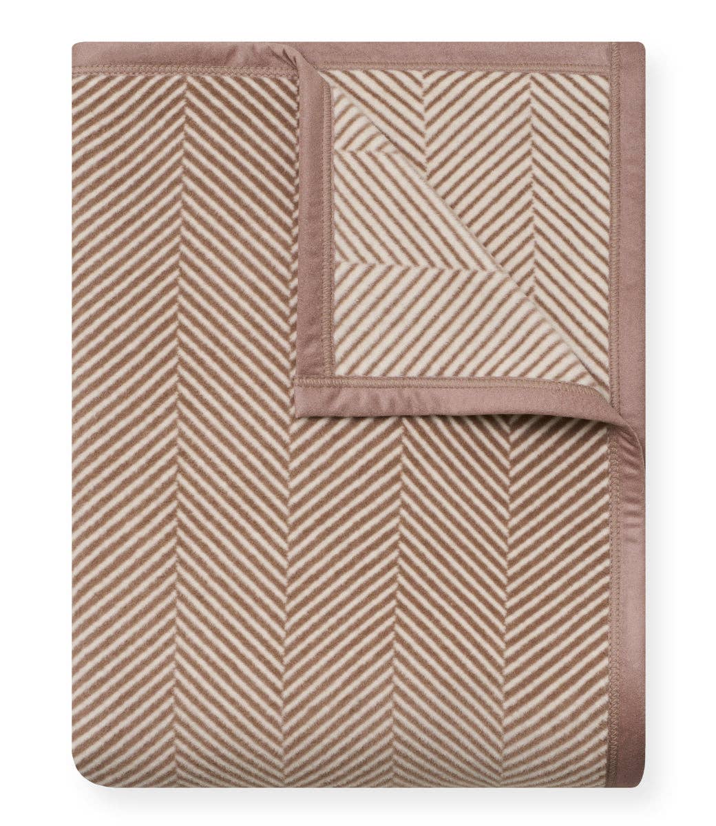 Harborview Herringbone Sepia Blanket: Original