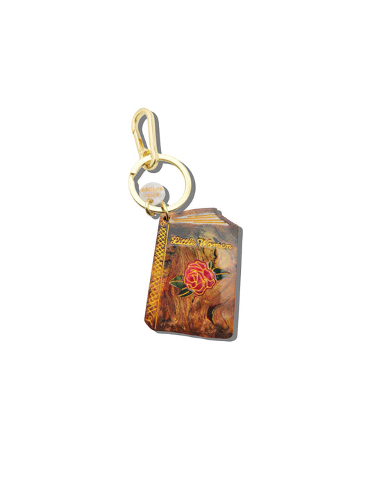 Hand-painted Little Women Book Bag Charm + Keychain