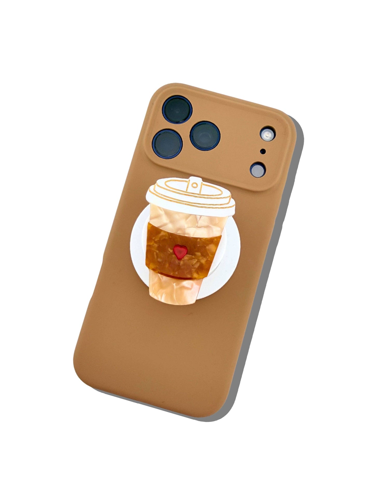 Hand-painted Coffee Cup Grip Charm | Eco-Friendly