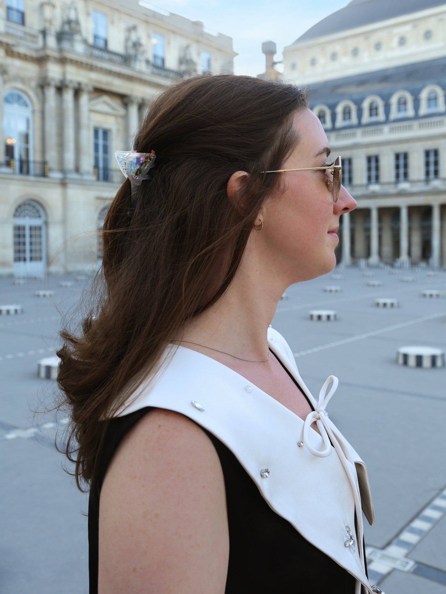 Hand-painted Martini Claw Hair Clip | Eco-Friendly