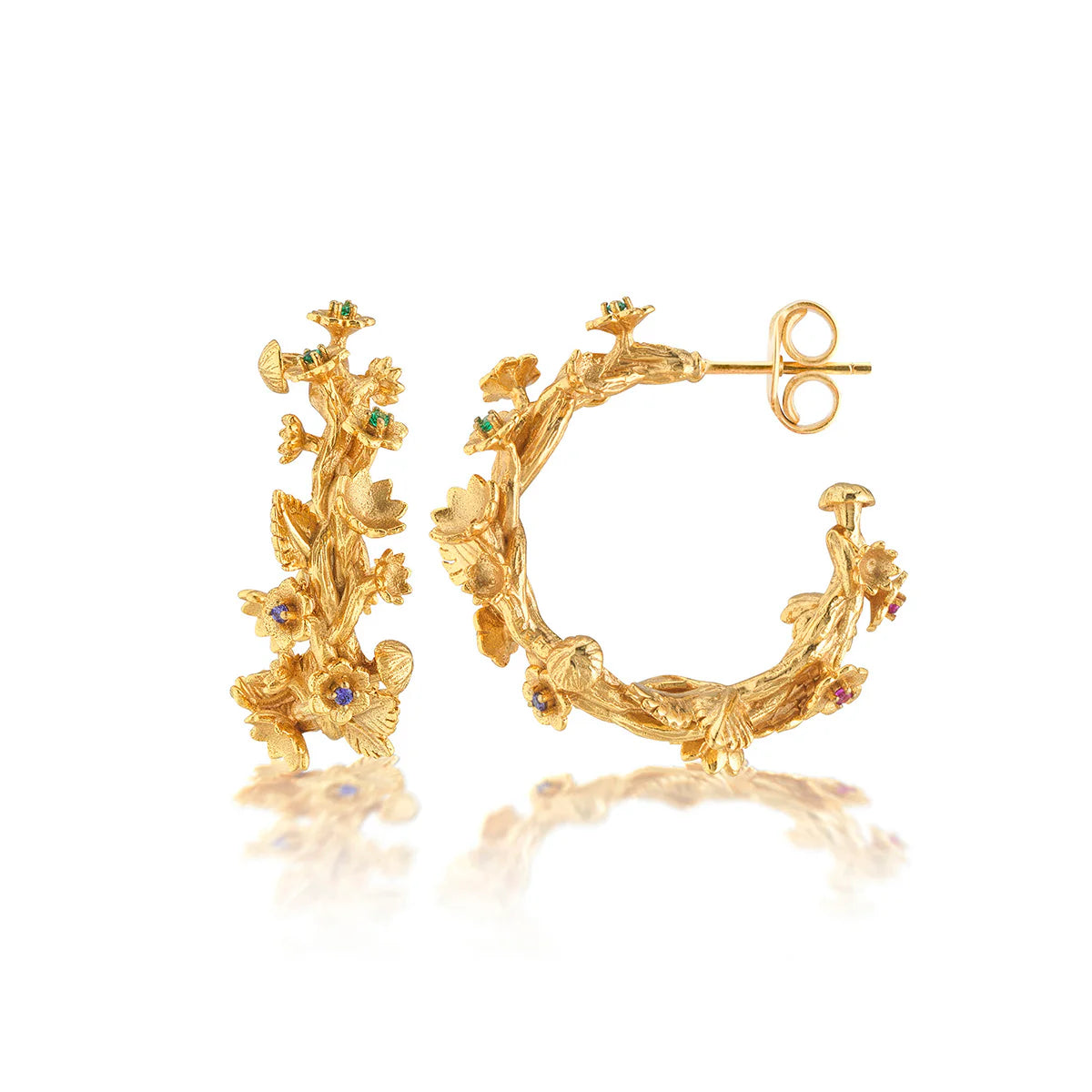 Meadow Small Hoop Earrings - Gold