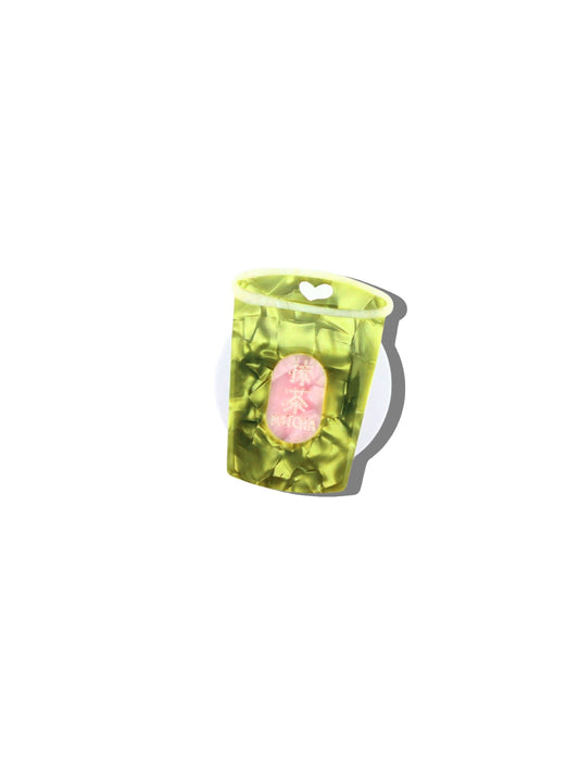 Hand-painted Matcha Grip Charm | Eco-Friendly