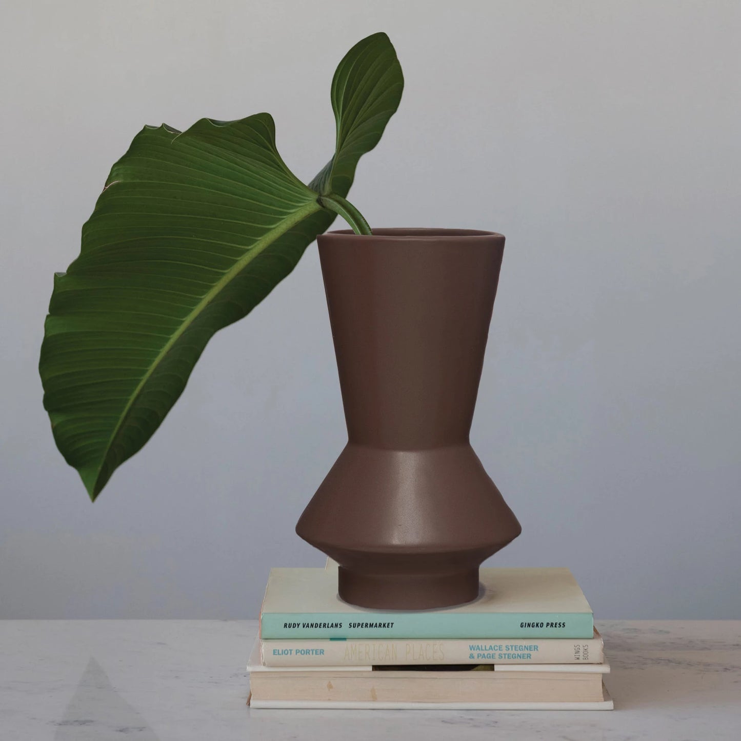 Stoneware Vase- Eggplant