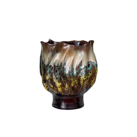 Stoneware Organic Shaped Planter/Vase (Each One Will Vary)