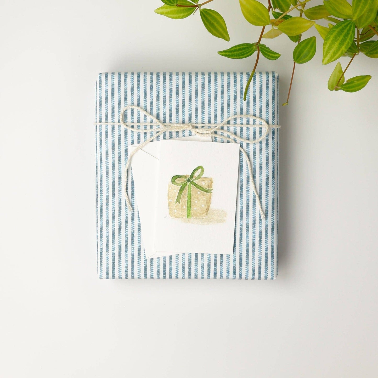 Kraft gift mini notecard