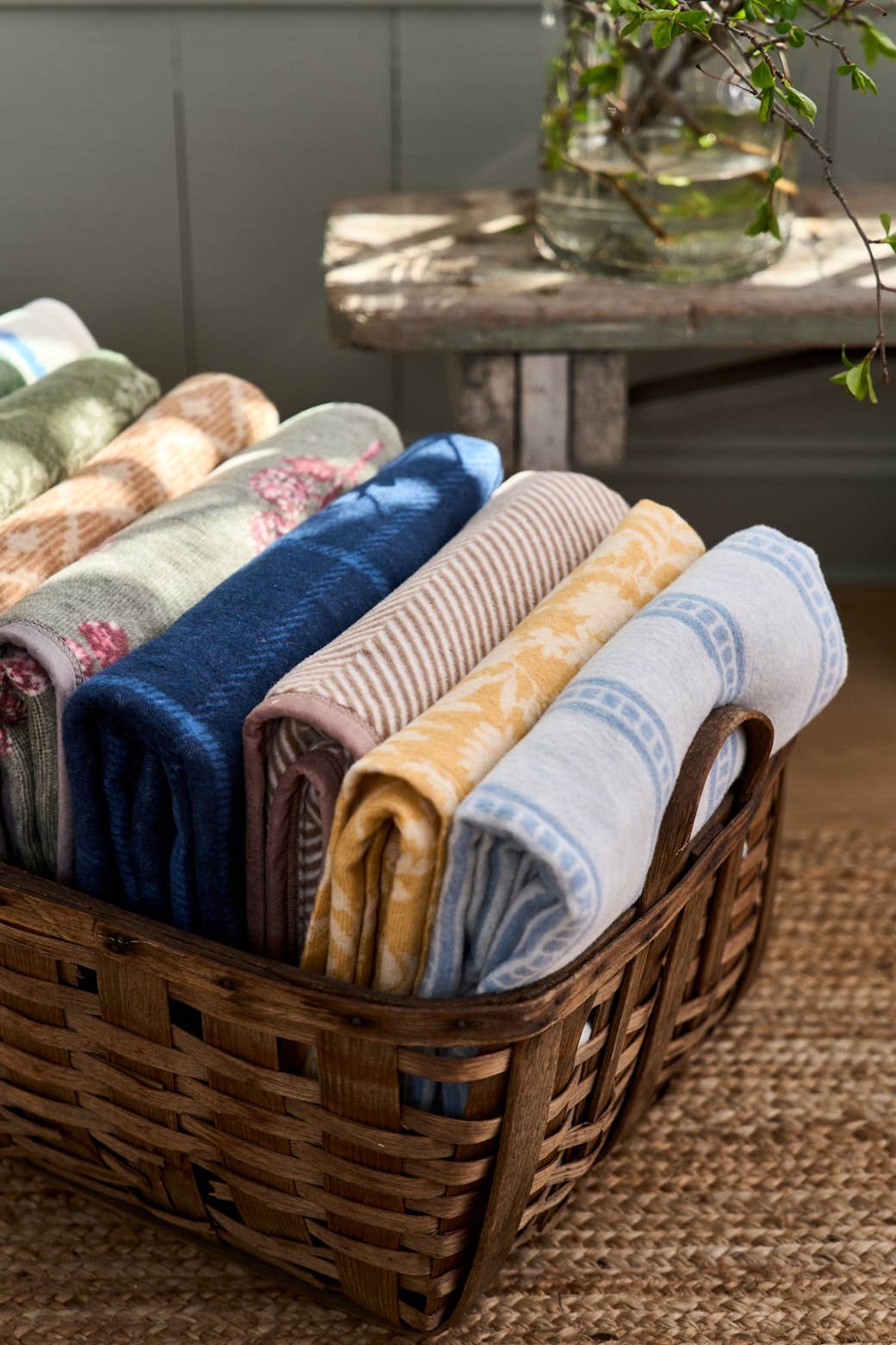 Harborview Herringbone Sepia Blanket: Original