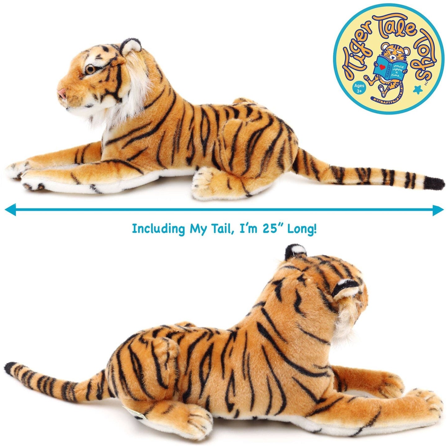 Arrow The Tiger | 17 Inch Stuffed Animal Plush | By TigerHart Toys