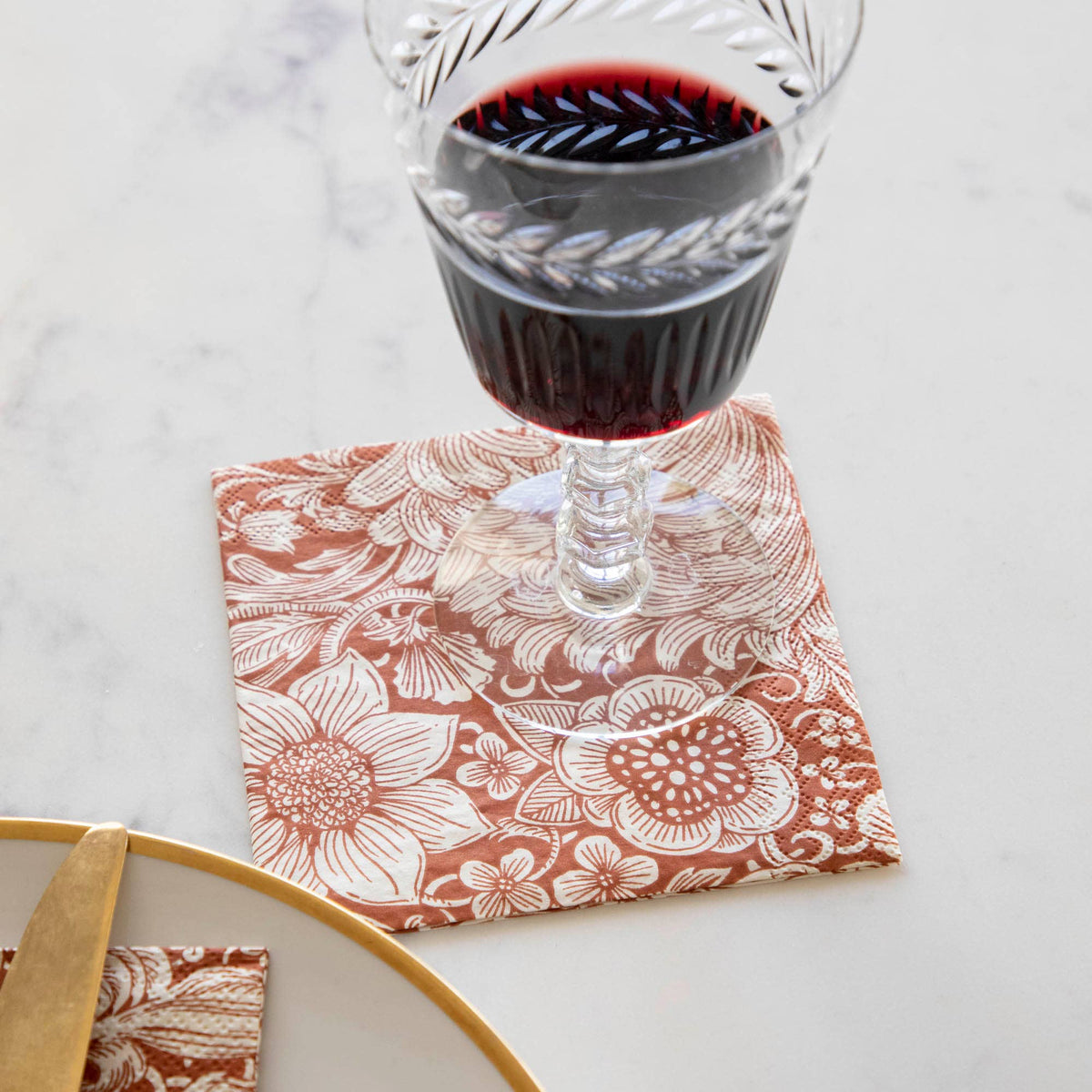 Harvest Bouquet Cocktail Napkin