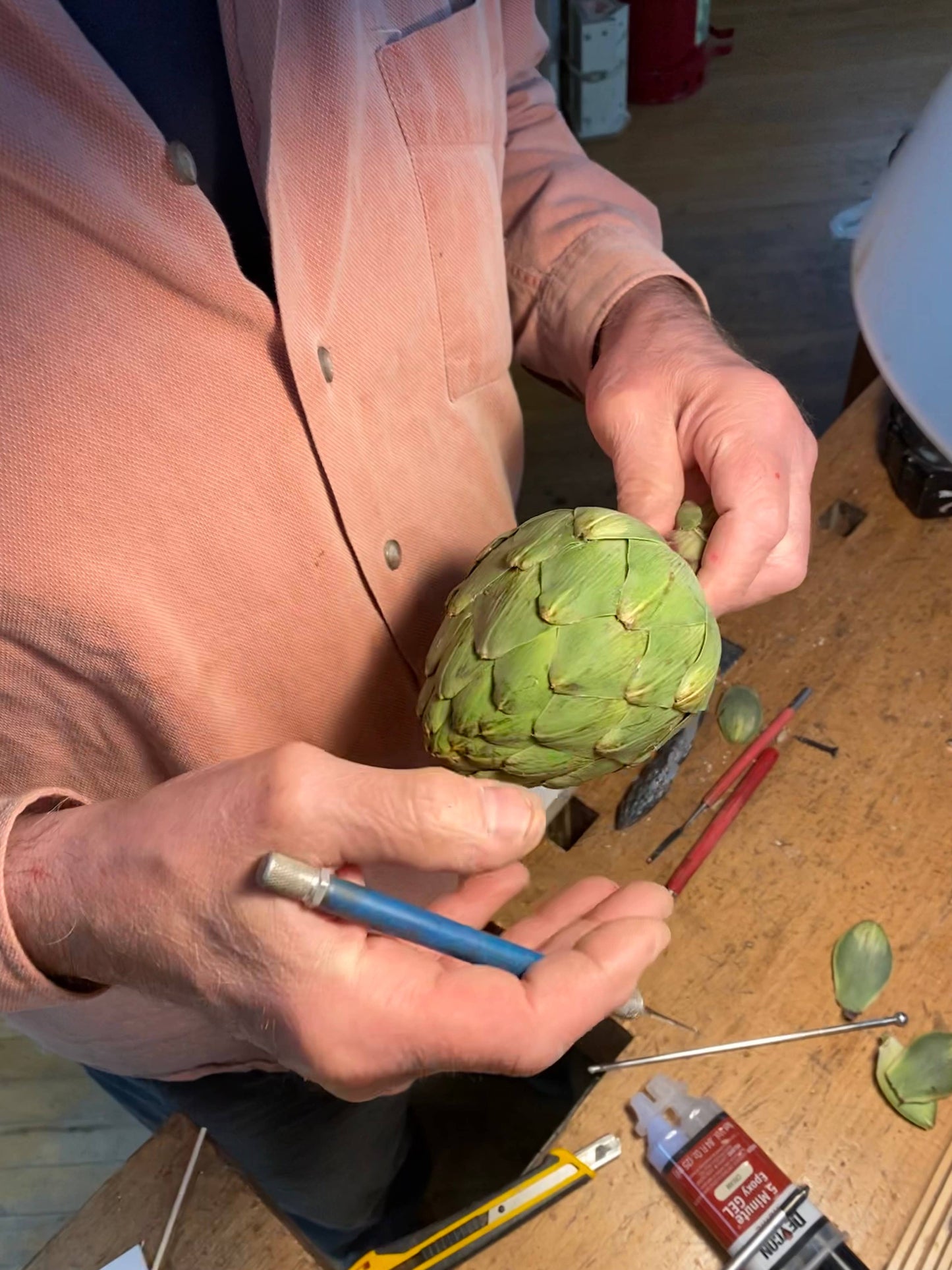 Artichoke Beeswax Candle