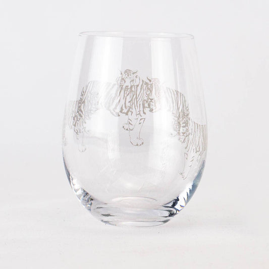 On the Prowl Wine Glass