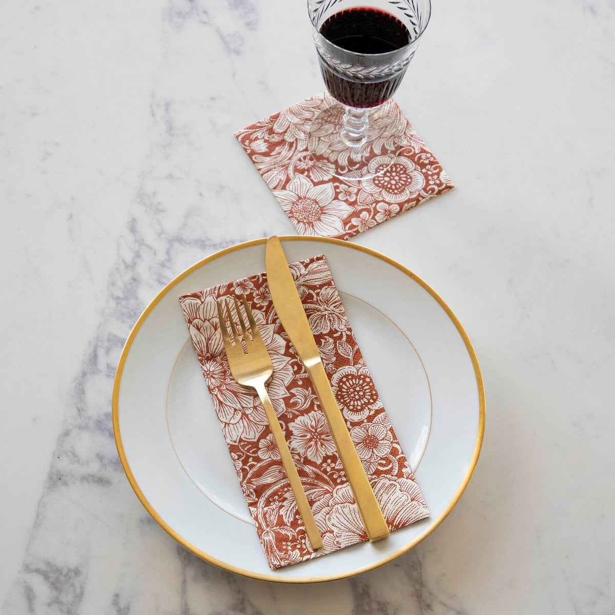 Harvest Bouquet Cocktail Napkin