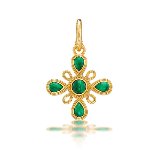 Monique Gem Pendant - Malachite