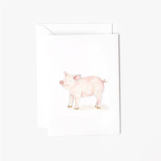 Pig mini notecard