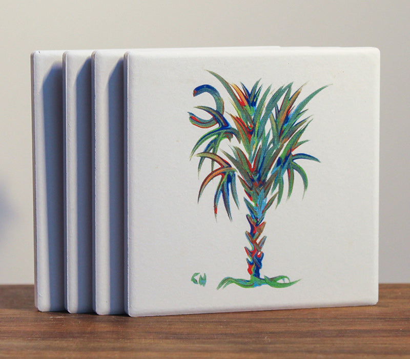 Emerald Coast Ceramic Coaster 4 – Pack