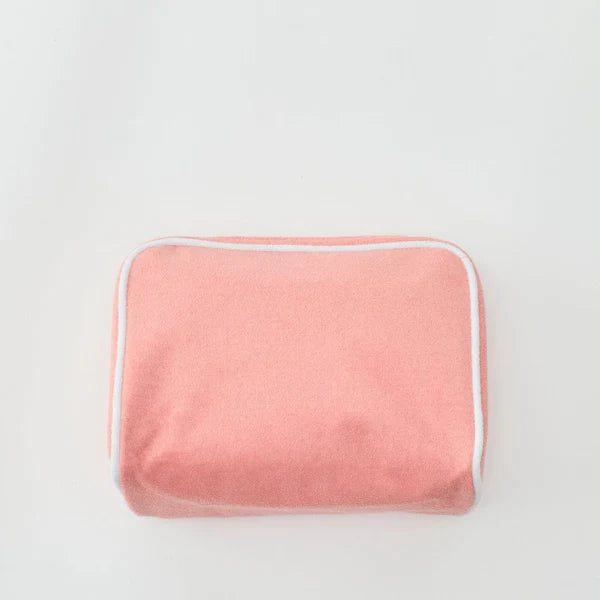 Small Signature Toiletry Bag-Coral
