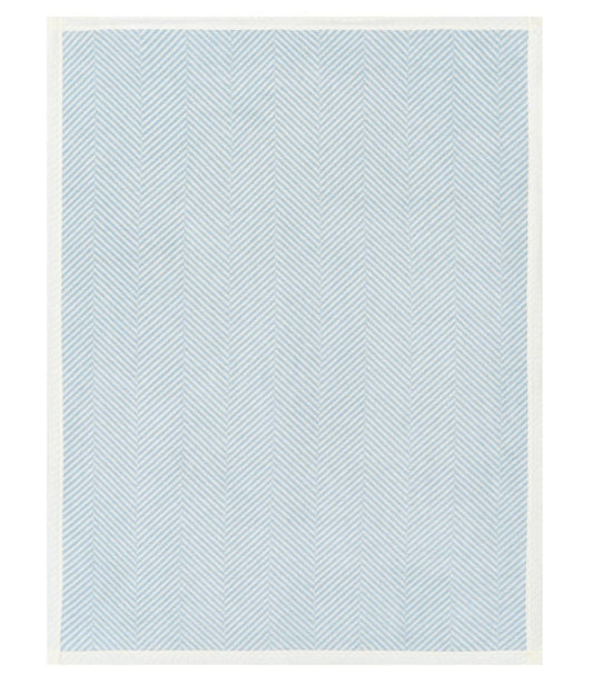 Harborview Herringbone Sky Mini Blanket: Mini