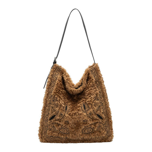 Annie Tan Faux Fur Tote Bag