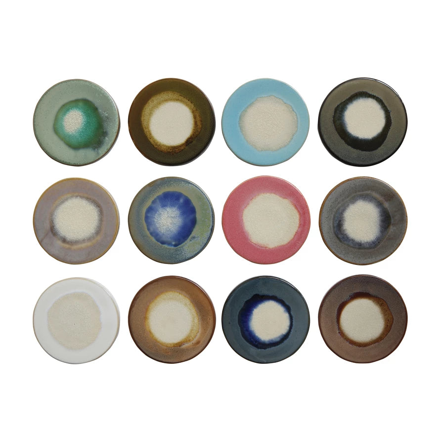 Stoneware Trivet with Glaze, 12 Colors