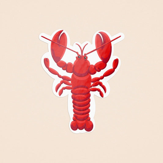 Lobster Illustrated Sticker