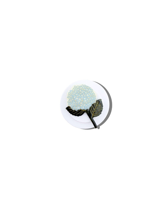 Hand-painted Hydrangea Grip Charm | Eco-Friendly