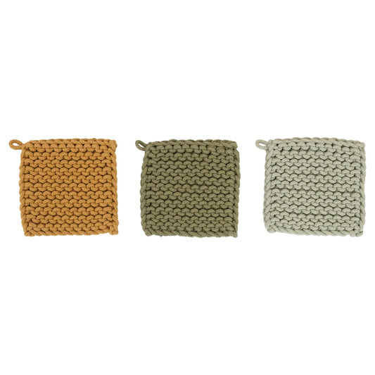 Cotton Crocheted Pot Holder- Buttercup Collection