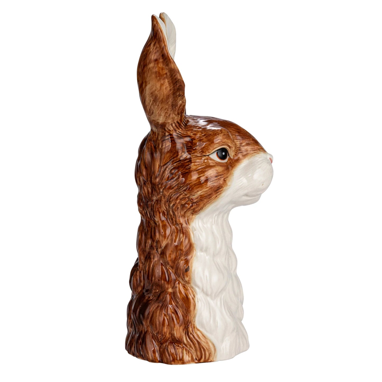 Hand-Painted Stoneware Rabbit Vase