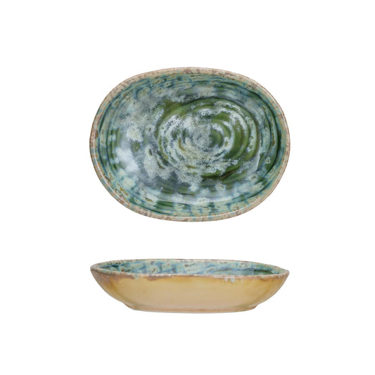 Embossed Stoneware Dish (Each One Will Vary)