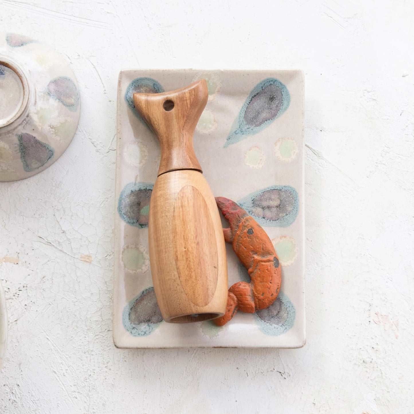 Hand-Painted Stoneware Platter (Each One Will Vary