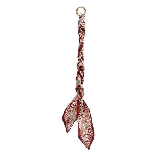 Scarf Chain Rust Fern Bag Charm