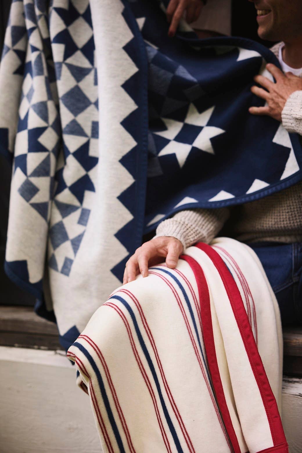 Front Porch Stripe Blanket: Original