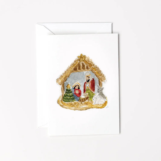 Nativity ornament mini notecard