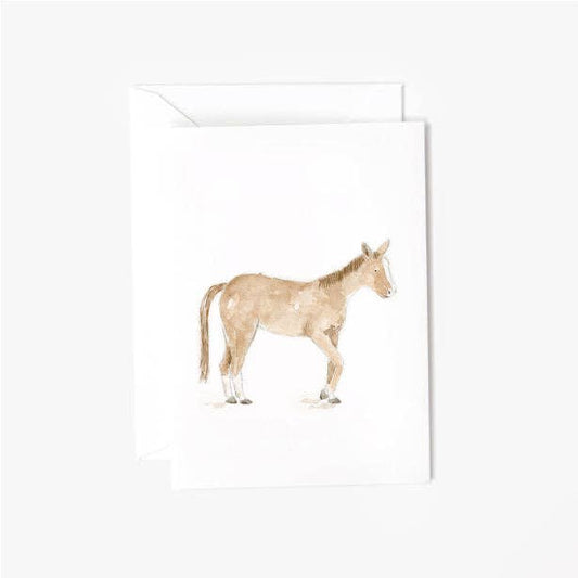 Horse mini notecard