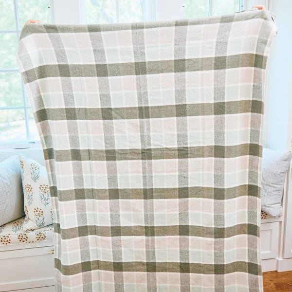 Throw Blanket- Fern Plaid
