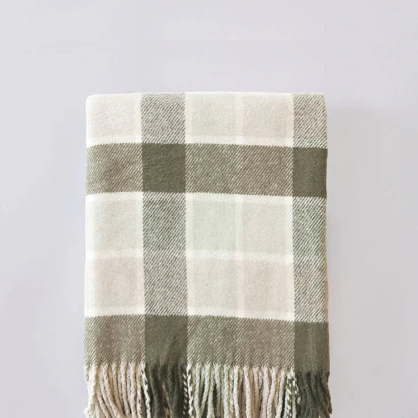 Throw Blanket- Fern Plaid
