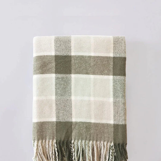 Throw Blanket- Fern Plaid